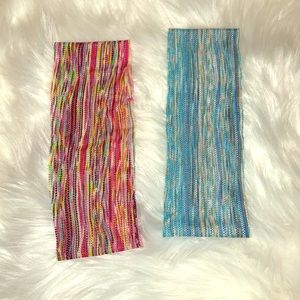 Stretchy Multi-colored headbands (Set of 2)